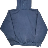 J149 Carhartt Hoodie - Large Blue Cotton Blend