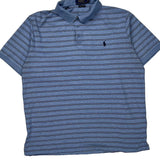 Polo By Ralph Lauren Striped Polo Shirt - XL Blue Cotton