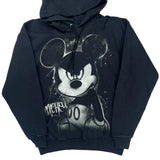 Mickey Mouse Disney Cartoon Hoodie - Medium Black Cotton Blend