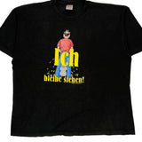 Ich Bleibe Stehen! Hanes Graphic T-Shirt - XL Black Cotton