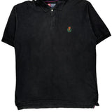 Chaps Ralph Lauren Polo Shirt - Large Black Cotton