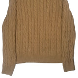 Polo By Ralph Lauren Cable Knit Sweater - XL Beige Cotton