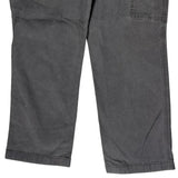 Relaxed Fit Carhartt Double Knee Carpenter Trousers - 35W 30L Grey Cotton