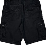 Levis Cargo Shorts - 36W 10L Black Cotton