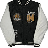 Golden Time Unbranded Varsity Jacket - Large White Polyester