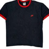 Nike T-Shirt - Large Black Cotton