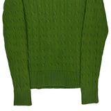 Tommy Hilfiger Cable Knit Sweater - Medium Green Cotton