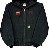 Psc Monroe Mi 250,000 Man Hours Carhartt Jacket - Large Black Cotton