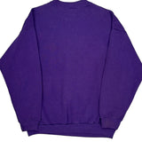 Mickey Unlimited Cartoon Sweatshirt - Large Purple Cotton