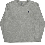 Polo By Ralph Lauren Long Sleeve T-Shirt - Large Gray Cotton