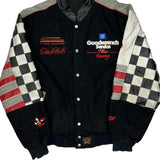 Goodwrench Service Plus Racing Chase Authentics Nascar Varsity Jacket - XL Black Polyester