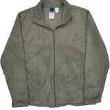 Reebok Full Zip Fleece Jacket - XL Gray Polyester