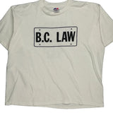 B.C. Law Pro Ts Single Stitch T-Shirt - 2XL White Cotton
