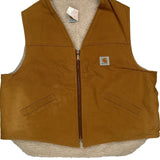 Made In USA Carhartt Vest - 2XL Brown Cotton