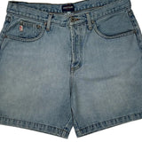 Guess Denim Shorts - 32W UK 12 Light Wash Cotton