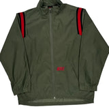 Age 14-16 Nike Striped Windbreaker - Large Red Polyester