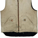 Construction Worker Graphic Carhartt Gilet - XL Beige Cotton