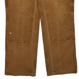 Carhartt Double Knee Carpenter Trousers - 34W 34L Brown Cotton