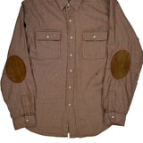 Whitfield Classic Fit Polo By Ralph Lauren Checked Shirt - Large Brown Cotton