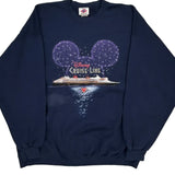 Cruise Line Disney Graphic Sweatshirt - 2XL Navy Cotton