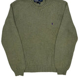 Polo By Ralph Lauren Sweater - Large Green Cotton