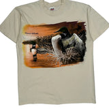Wisconsin Northwoods Anvil Single Stitch T-Shirt - Large Cream Cotton