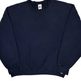 Russell Athletic Sweatshirt - XL Navy Cotton
