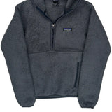 Patagonia 1/4 Zip Fleece - Small Gray Polyester