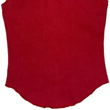 Wrangler Denim Shirt - Large Red Cotton