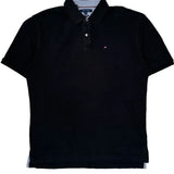 Tommy Hilfiger Polo Shirt - XL Black Cotton