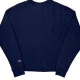 Reverse Weave Champion Sweatshirt - Small Navy Cotton Blend