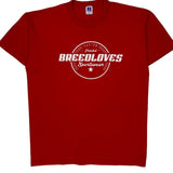Breedloves Sportswear Russell Athletic Single Stitch T-Shirt - Large Red Cotton