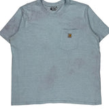 Carhartt T-Shirt - 2XL Blue Cotton