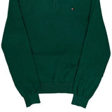 Tommy Hilfiger 1/4 Zip - Small Green Cotton