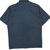 Carhartt Short Sleeve Shirt - Large Blue Polyester Blend