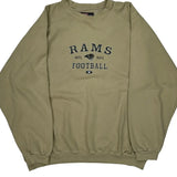 Los Angeles Rams Nfl Sweatshirt - XL Beige Cotton