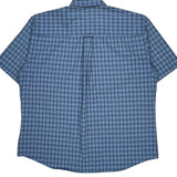 Pendleton Checked Short Sleeve Shirt - XL Blue Cotton