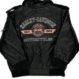Age 3 Harley Davidson Leather Jacket - 2XS Black Faux Leather