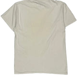 Desert Scene With Coyote Tultex Graphic T-Shirt - Medium Cream Cotton