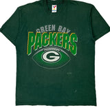 Green Bay Packers Artex Single Stitch T-Shirt - XL Green Cotton