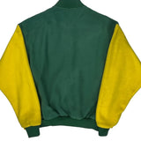 Packers Columbia Bomber Jacket - Medium Green Polyester