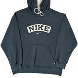 Nike Spellout Hoodie - Medium Gray Cotton