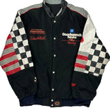 Goodwrench Service Plus Racing Chase Authentics Nascar Varsity Jacket - XL Red Cotton