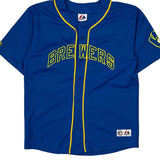 Brewers Majestic #8 Braun Jersey - No Size Blue Polyester