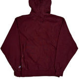 Reverse Weave Champion Lafayette Hoodie - Medium Burgundy Cotton Blend