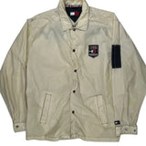 Tommy Jeans Spellout Windbreaker - Large Cream Polyester