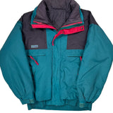 Radial Sleeve Columbia Ski Jacket - Large Green Nylon