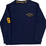 Polo Sport Graphic Long Sleeve T-Shirt - Small Blue Cotton