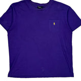 Polo By Ralph Lauren T-Shirt - Large Purple Cotton