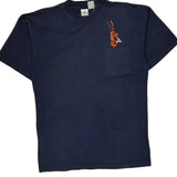 Tigger Disney Cartoon T-Shirt - Large Navy Cotton